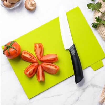 4 Buah Dapur Plastik Talenan Persegi Panjang Memotong Papan