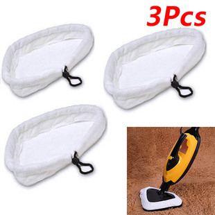 3x Microfibre Cloth Cleaning Pad For Steam Floor Mop Super