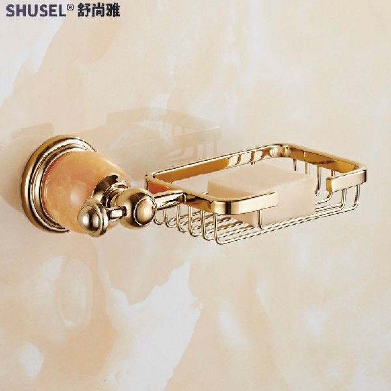 Gold Soap Holder European Style Soap Dish Bathroom Soap Box
