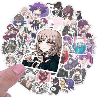 50pcs/set Anime Danganronpa Stickers Cosplay Prop Monokuma