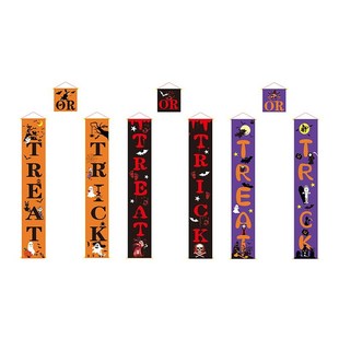 Halloween Door Decorations Couplet Outdoor Hanging Banner Pa
