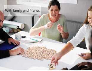 200pcs Scrabble Tiles for Crafts Wooden Letters Scrabble Let