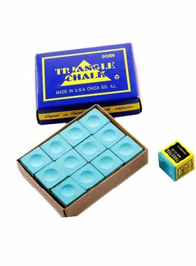 12pcs/set Pool Cue Tip Chalk Billiard Cue No-slip Chalk Sno