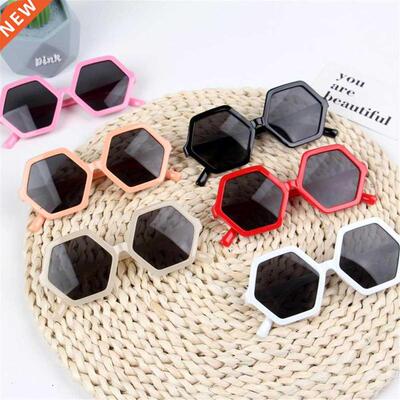 Kids Stylish Rhombus Sunglasses Vintage Girls Cute Sun Glass