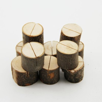 5PCS Wedding Wooden Place Card Holders Rack Decoration Table