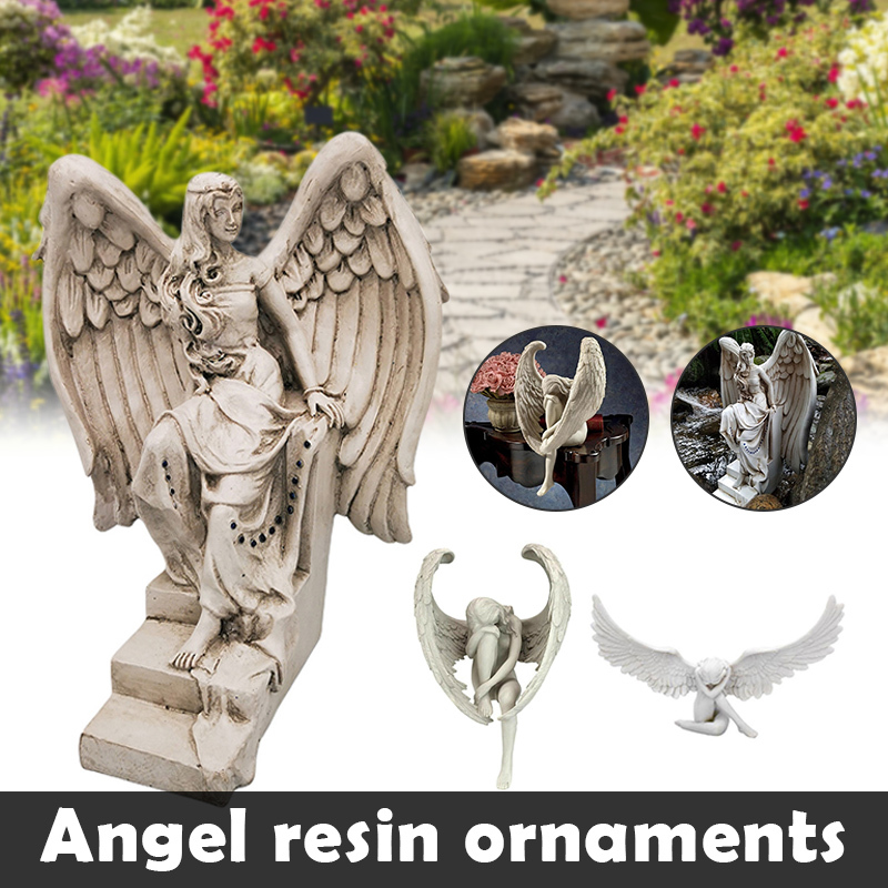 Angel Fairies Mother Figurine Resin Ornament for Garden