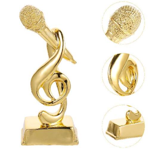 Trophy Microphone Award Party Trophies Music Singing Mic Kar - 封面