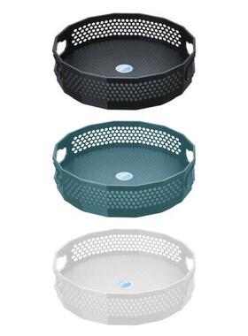 60 Rotating Round Spice Storage Rack Tray Turntable Kitchen