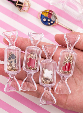 Cute Teen Girls Candy Shape Transparent MakeUp Storage Box