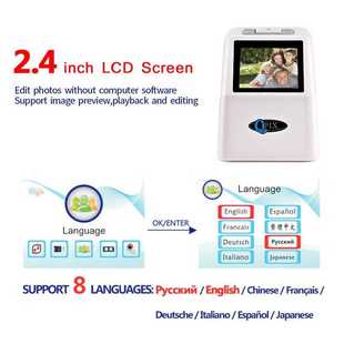 High Resolution 22 MP 35mm Negative Film Scanner 110 135 126