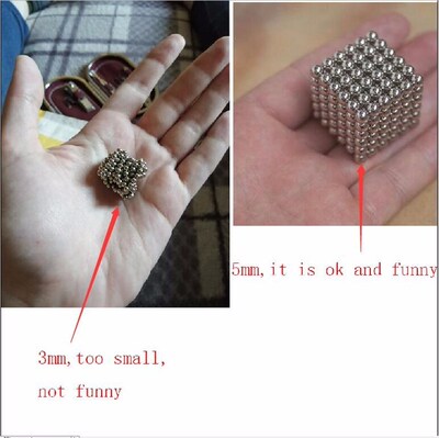 wholesale Magnet Metal Balls 5mm 216pcs/set Magnetic stick B