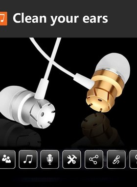 Sport Headsets Bass Wired In Ear Phones Key control Head ph