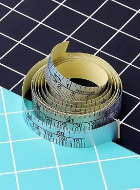 151Cm Pita Pengukur Metrik Perekat Otomatis Penggaris Vinil