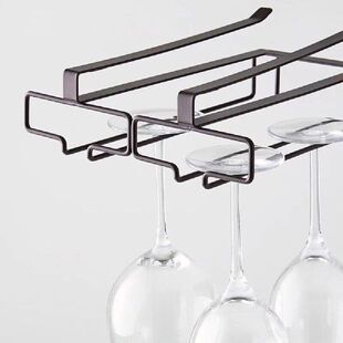 Metal Wine Rack Glass Holder Hanging Bar Hanger Shelf