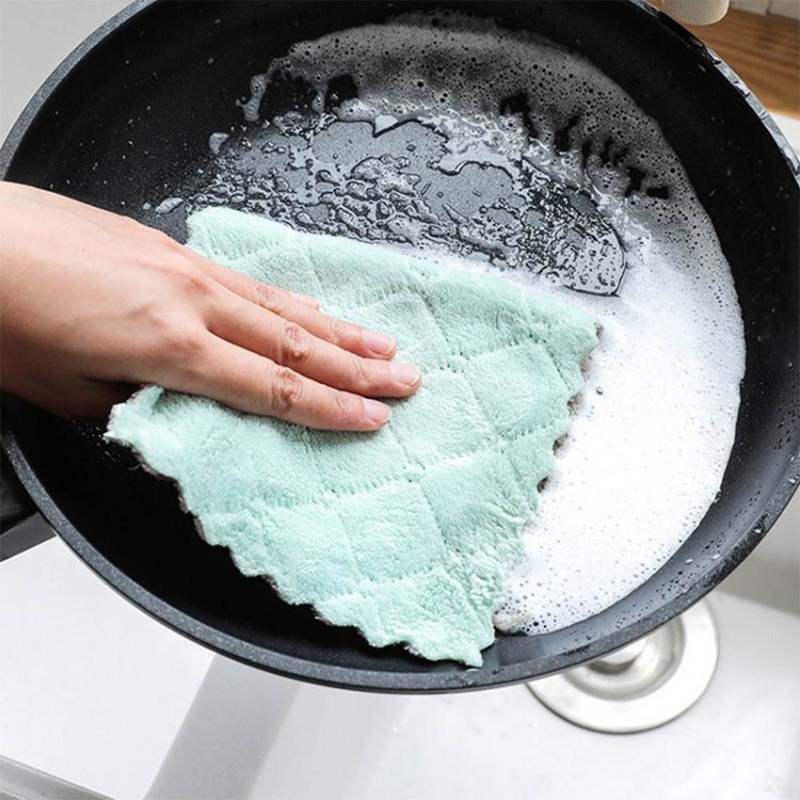 Absorbent Microfiber Dish-Cloth Kitchen Towel Wipe-Table Hou