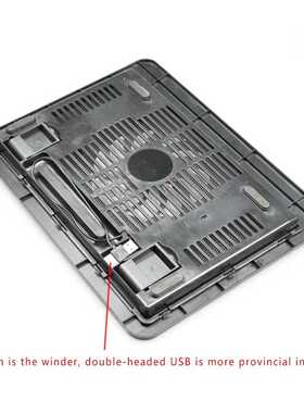 1PC Black Ultra Thin Laptop Cooling Pad Adjustable Stand Not