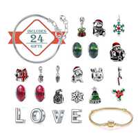 DIY Christmas Calendar Charm Bracelet Jewelry Advent Calenda