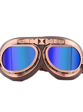 Glasses Helmet Moto-Goggles Bike Steampunk Copper Retro Harl