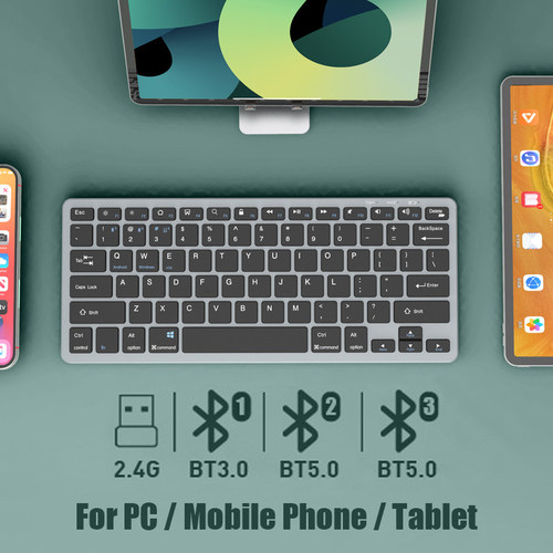 Bluetooth 5.0 & 2.4G Wireless Keyboard and Mouse