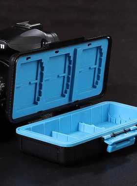 Red Blue Camera Battery Storage Box Case Shockproof Protecto