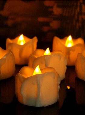 Led-Candles Light Battery Timer Bougie Vela Anniversaire Yel