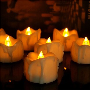 Led-Candles Light Battery Timer Bougie Vela Anniversaire Yel