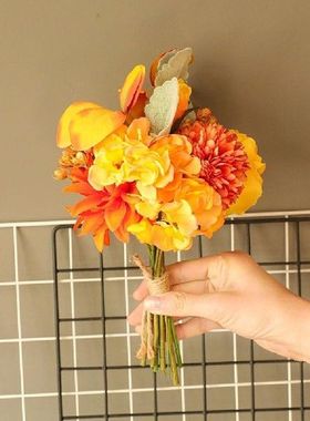 1 Bunch Aritifical Flower Bouquet For Wedding Decoration