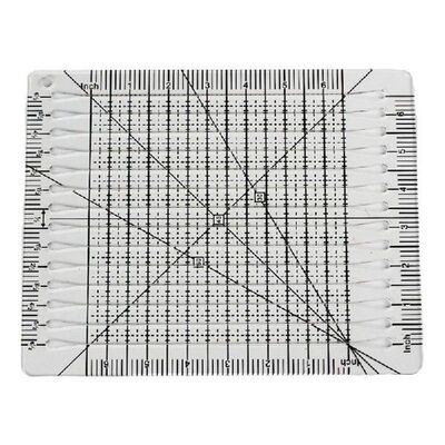 Slotted Quilting Ruler Squared Acrylic Fabric Cutting