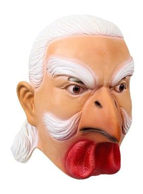 Halloween Scary Face Cover Full Head Gear Roster Old Man