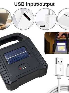 Portable Solar Lantern COB LED Work Lamp Waterproof Emergen