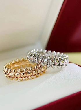 European luxury jewelry 925 sterling silver willow nail gold