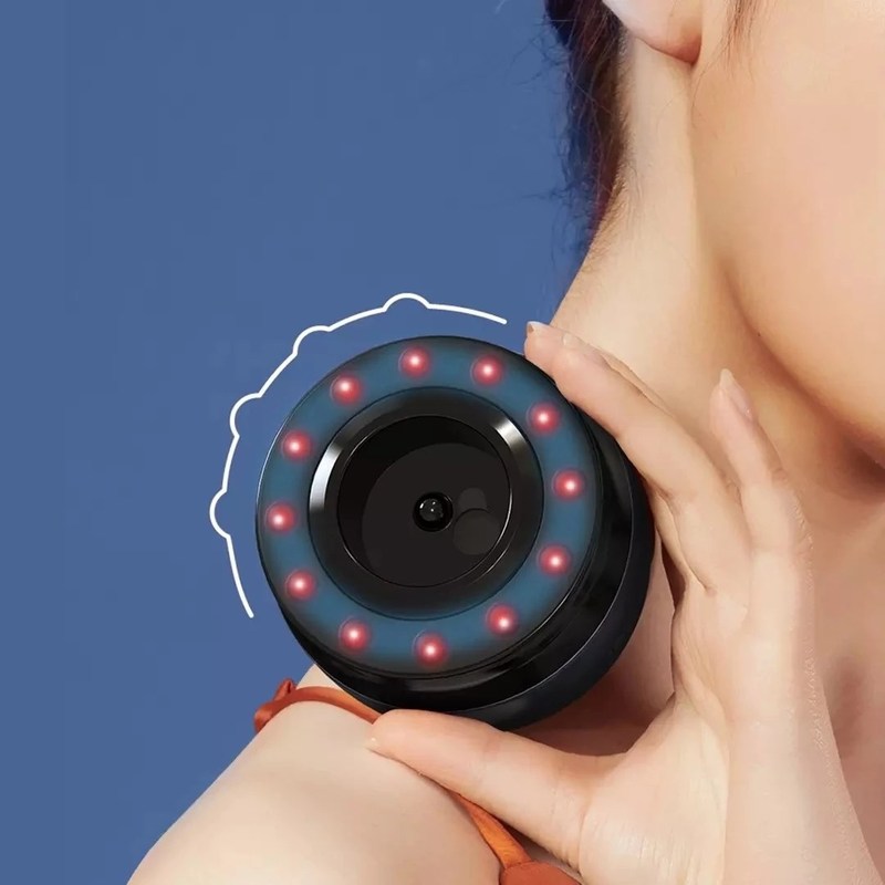 Portable Scrape Massager Left Point Smart Cupping Vacuum Suc