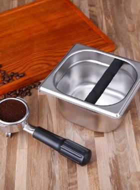 Kotak Ketukan Residu Bubuk Kopi Baja Tahan Karat Ember Daur