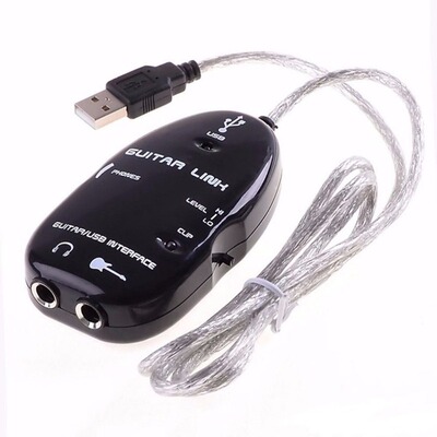 2021 NEW Guitar Cable Audio USB Link Interface Adapter For