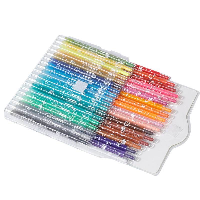 Rotating Crayon Set 12 colors gel crayons art Oil Pastels S