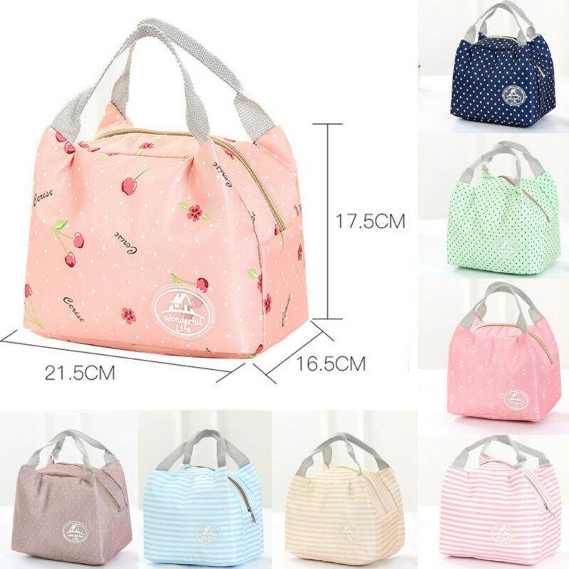 Portable Travel Thermal Insulated Cooler Bag Lunch Box Picn