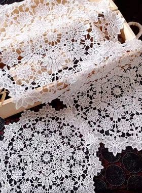 White Lace Table Mat Coaster Dish Cloth Bowl Cup Tableware