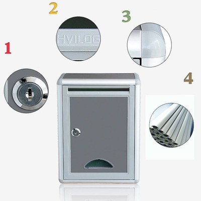 Mailbox Outdoor Security Locking Mailbox Letter Box Suggesti