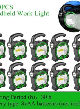 2-10pc COB LED Work Light Portable Handheld Lantern
