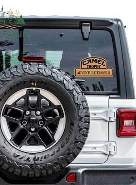 EARLFAMILY Car Sticker Camel Trophy Decal Vinyl Rearview Mi