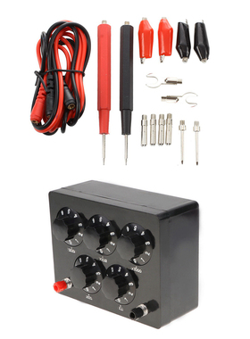 1Pcs Black Resistance Box Iron Variable Decade Resistor