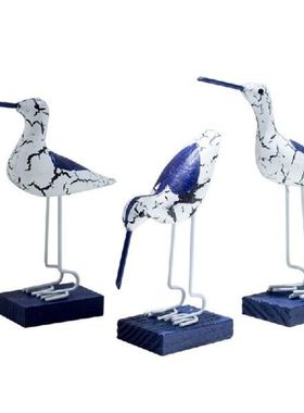 Vintage Sea Birds Sculpture Desktop Ornaments Modern