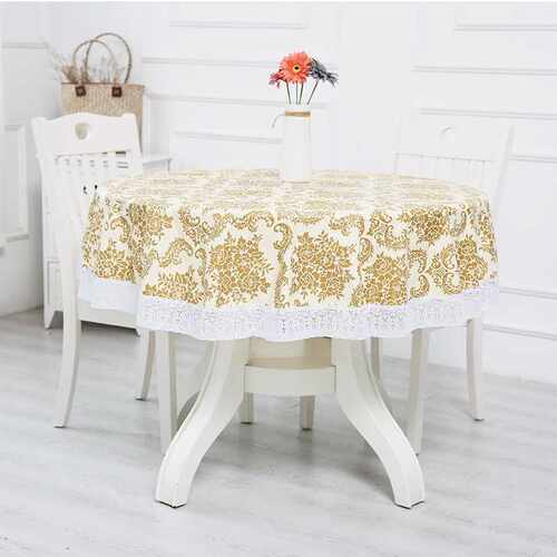 PVC Waterproof Table Cloth Round Tablecloth Nappe Table Cove