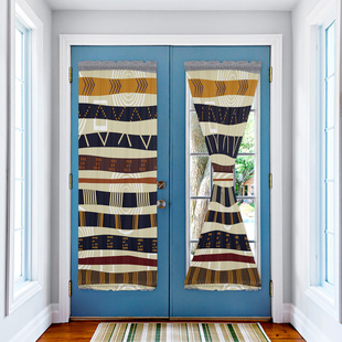 Tribal Retro Ethnic Japanese Door Curtain for Living Room