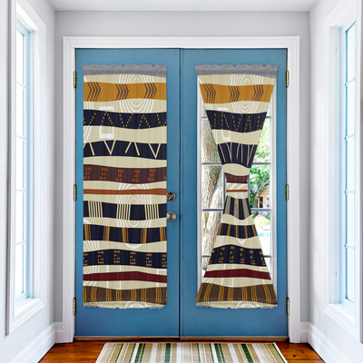 Tribal Retro Ethnic Japanese Door Curtain for Living Room