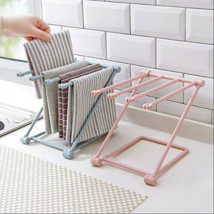 Foldable Cup Storage Stand Rack Bathroom Towel Rag Mug Rack