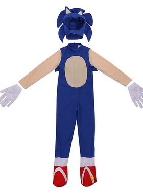 Deluxe Sonic The Hedgehog Costume Children Game Character C