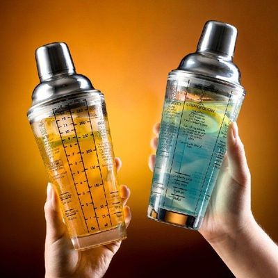 400ML Barware Stainless Steel Scale Cocktail Shaker Cup