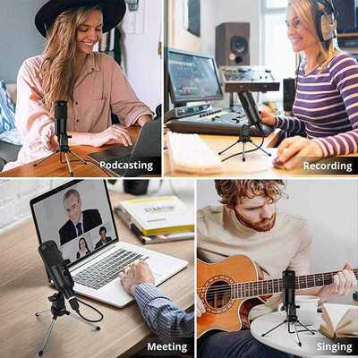 Professional Studio Microphone Usb Wired Condenser Karaoke M