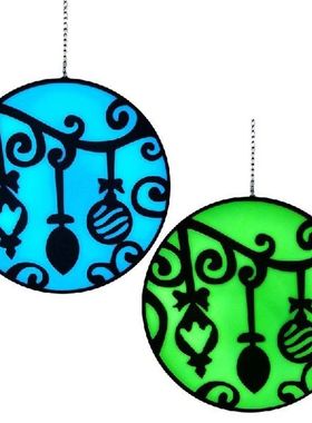 K1MF Cahaya Bulat Ornamen Siluet untuk Rumah Pohon Natal